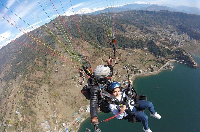 Paragliding at Pokhara - In the air for about 30 minutes: the views and the GoPro effect